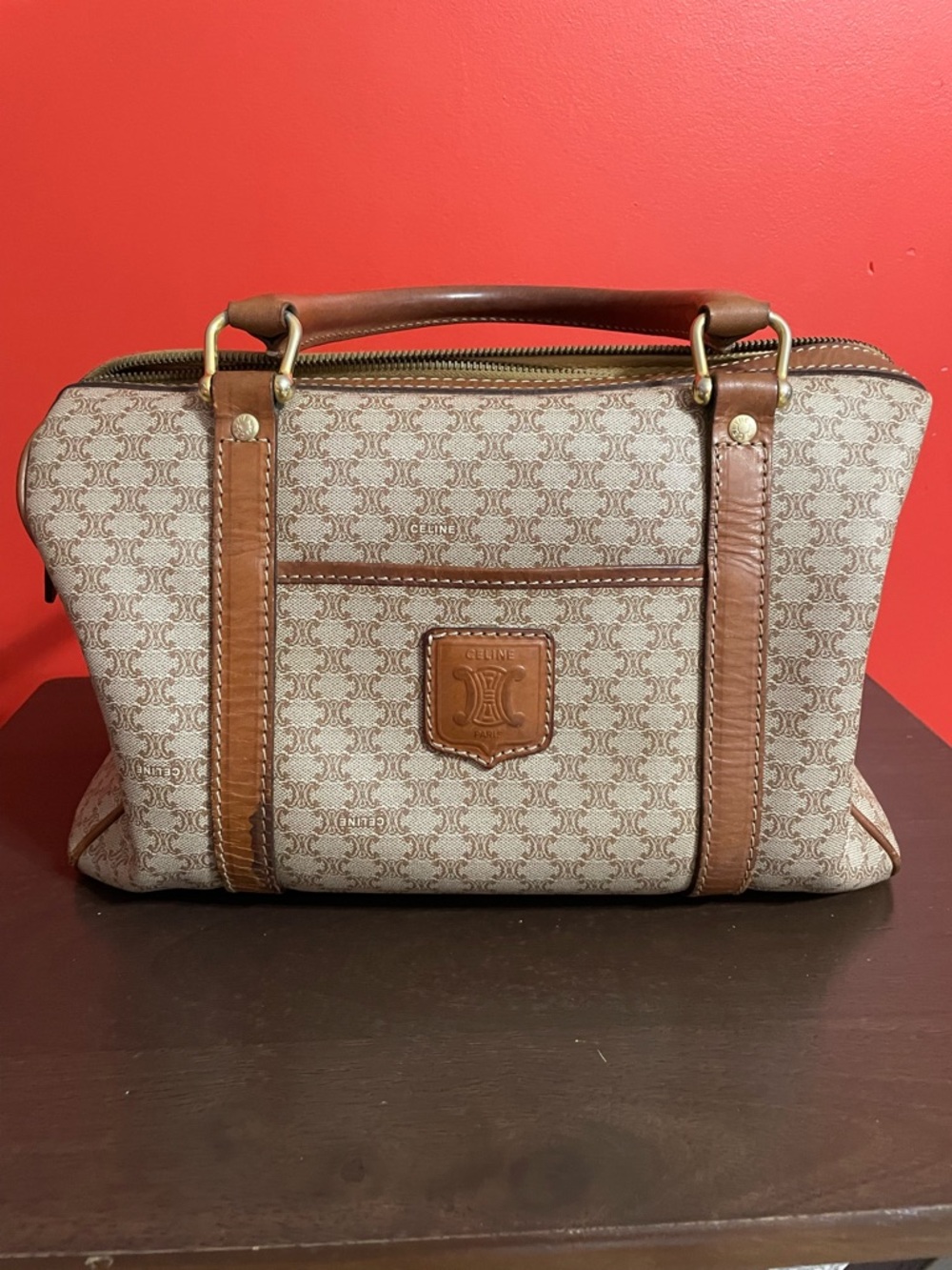 Celine Brown and Beige Monogram